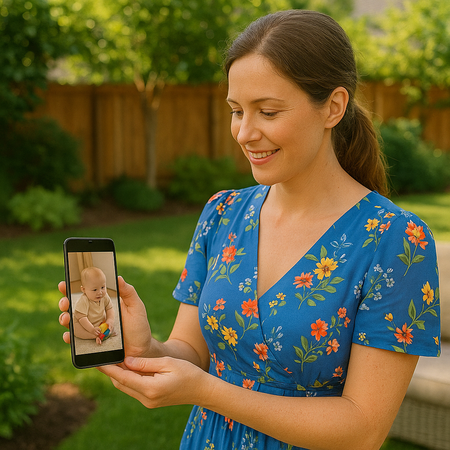 babyphone georges surveille bebe smartphone