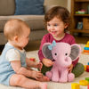 peluche mignonne rose enfants joue ensemble