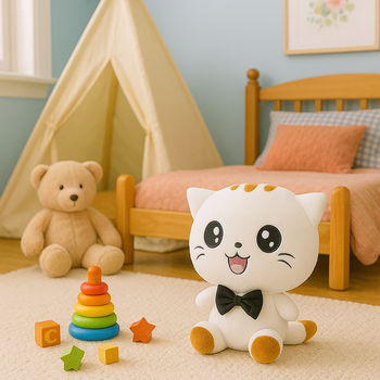 peluche nekochan decoration chambre enfant