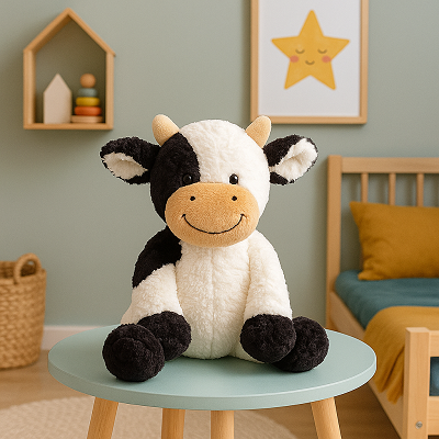 peluche vache decoration chambre