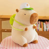 peluche capybara ecolier blanc