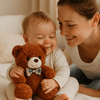 peluche marron calin avec maman