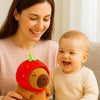 Peluche capybara rouge maman bebe