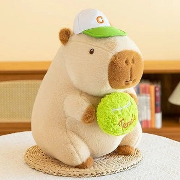 peluche capybara tennis