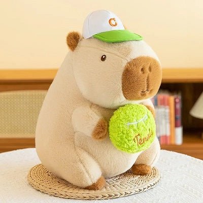 peluche capybara tennis