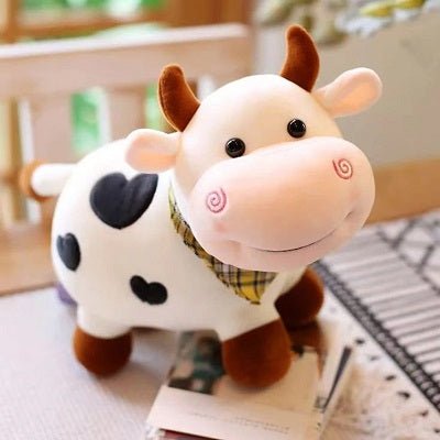 peluche blanche vache mimi