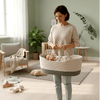 couffin bebe beige et gris securitaire