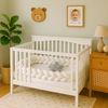 tresse de lit blanc chambre decoration