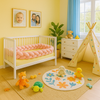 tresse de lit rose chambre decoree
