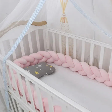 tresse de lit rose chambre