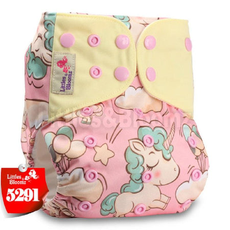 Littles & Bloomz ™ | Couche réutilisable - Bébé Sourire