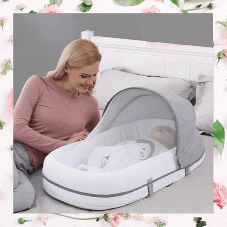 BabyVoyage ™ |  Lit bébé portable - Bébé Sourire